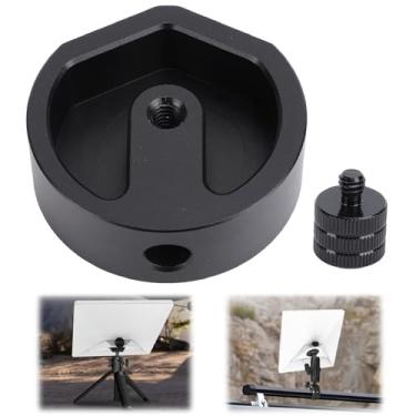Imagem de Adaptador de tripé para Starlink Mini, Liga de Alumínio Adaptador de tripé de Viagem Starlink Mini de 1/4”-20 e 3/8”-16 Com Rosca, Acessórios Starlink Mini para Tripés (Preto)