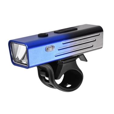 Imagem de Generic Farol de bicicleta luz de advertência luz de alto brilho lâmpada de cabeça de bicicleta para crianças bicicletas peças de luz de equitação noturna, Preto Azul