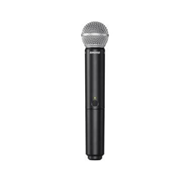 Imagem de Shure Transmissor portátil BLX2/SM58 com cápsula de microfone vocal SM58 - para uso com sistemas de microfone sem fio BLX, receptor vendido separadamente | Banda H10 (BLX2/SM58=-H10)