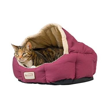 Imagem de Armarkat Cama para gatos de 45,72 cm (18") de comprimento C08HJH/MH, vinho e bege