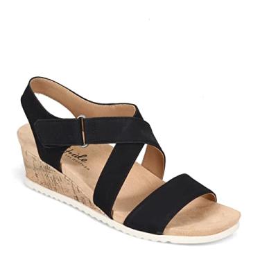 Imagem de Lifestride Sandália feminina Sincere Wedge, Preto, 9 Wide