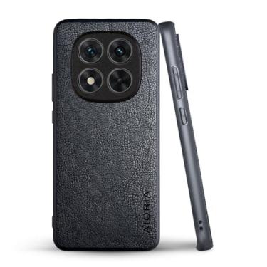 Imagem de AIORIA Capa para Xiaomi Poco X7 5G e Redmi Note 14 PRO 5G - Couro PU Premium, Design Retro Business Design, Slim Fit (Preto)