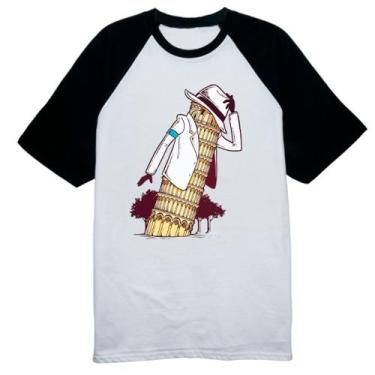 Imagem de Camiseta Raglan Torre Pizza Jackson Smooth Criminal - Alearts, M