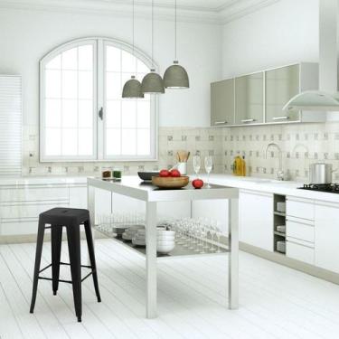 Imagem de Banco Alto Iron Preto Aço - Rivatti