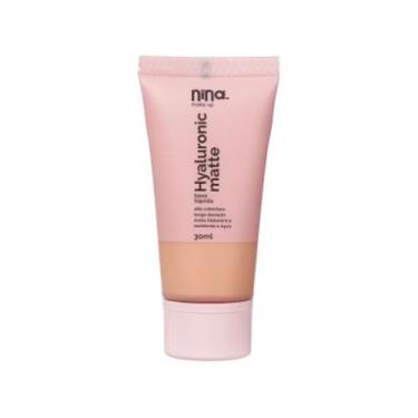 Imagem de Base Liquida Hyaluronic Matte Nina Make Up, 2