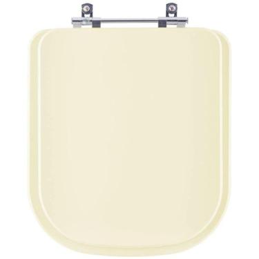 Imagem de Assento Sanitario Quadra Creme (Bege Claro) para Vaso Deca - Pontto La