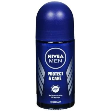Imagem de Nivea Desodorante Roll-On masculino Protect & Care sem alumínio 48h 50 ml