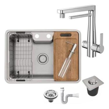 Imagem de Kit Torneira Com Purificador Docol Vitalis E Cuba Mássima