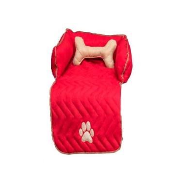 Imagem de Protetor de Sofá Pet Snoopy Pequeno Vermelho - ComfortPet