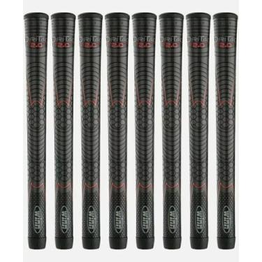 Imagem de Winn Grips 52Dt-Jbk Dri-Tac 2.0 Série Advance Polymer Technology, Pacote De 8 Peças De Golfe Grip - Tamanho Padrão