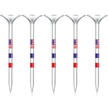 Imagem de Sumind 60 peças de presentes de golfe de Natal para papai, 3-1/10.2 cm frases engraçadas camisetas de golfe de madeira com palavras quentes presentes de golfe presentes para pai avô presente (Clor