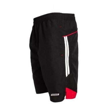 Imagem de Bermuda Tactel Masculina 3 Bolsos Elástico Cordão  Nova7 - NoBrand, Pr