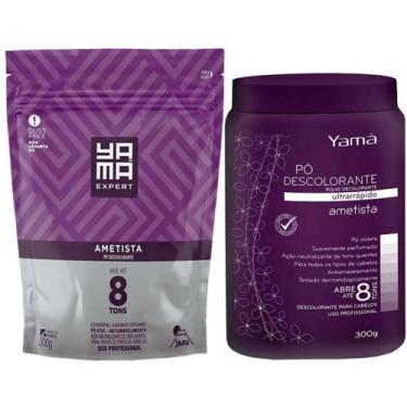 Imagem de Kit Yamá Pó Descolorante Ametista 300g e Refil 300g