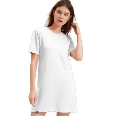 Imagem de Vestido Básico Liso Manguinha Boston Malha Comfort - Slim Fitness, Bra