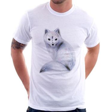 Imagem de Camiseta Raposa Arte - Foca na Moda, Branco, M