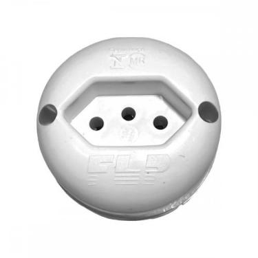 Imagem de Tomada Externa Flp 2P+T. 10A Branca - Kit C/10 Pecas, Branco