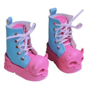 Imagem de YIJU Sapatos de boneca de boneca sapatos de boneca, roupas decoração para crianças brinquedos artesanais acessórios de botas longas para bonecas de bola de , Rosa