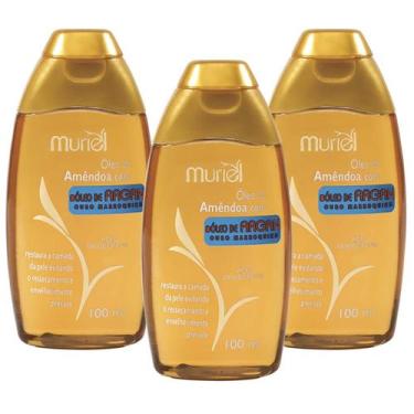 Imagem de Kit 3 und Óleo Corporal Amêndoas com Argan 100ml - Muriel