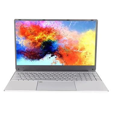 Imagem de Notebook Ultra Slim, 15.6in 1920x1080 Notebook Computer para 11, 8G RAM 128GB SSD Quad Core IPS HD Tela WIFI Backlit Teclado Computador, Laptop Ultra Leve(US)