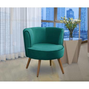 Imagem de Poltrona Para Sala Decorativa Isadora Suede Tiffany Madelina Decor