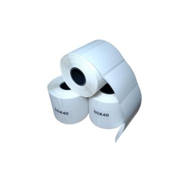 Imagem de 4 Rolos Etiqueta Térmica 60x40 Adesiva p/Balança 21m | Elgin Toledo Filizola Argox