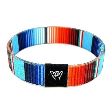 Imagem de Hang Loose Bands - Pulseira Southwestern para homens, mulheres e adolescentes - Estampa tribal confortável e Boho - Pulseira reversível estilo ocidental, Small: 6.5" (most common fitting size),