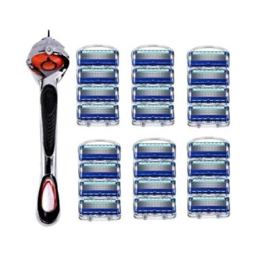 Imagem de Lâminas De Barbear Masculinas De 5 Camadas Fusion pro Power Shaver Bar