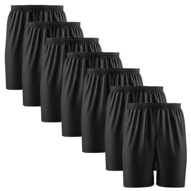 Imagem de Kit 7 Calção Short Futebol Basquete Vôlei Bermuda Dry Treino Academia-Masculino