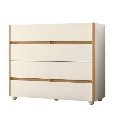Imagem de Cômoda Infinite para Quarto de Casal 8 Gavetas em MDF Móveis Albatroz,