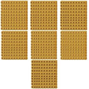 Imagem de Kit 700 anilha letras r s t n u v w ec1  2,5-4,0mm - LUKMA