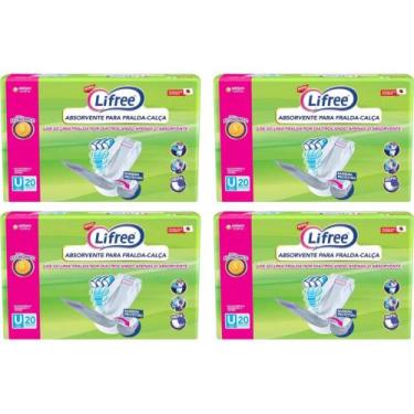 Imagem de KIT 4 Absorventes Geriátrico Lifree Branco - 20 Unidades