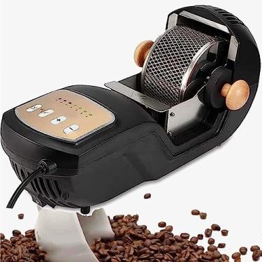 Imagem de Torradeira de café torradeira de grãos de café doméstica torradeira de grãos de café elétrica torradeira de café caseira com função de sincronização