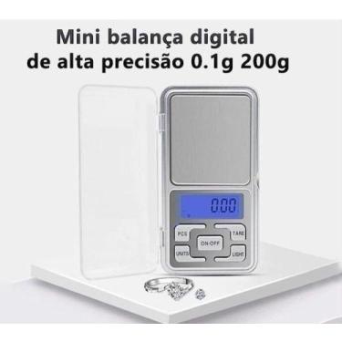 Imagem de Balança Digital Pesar Ouro Alta Precisão 0,1g Até 200g - GPHONE - Toma