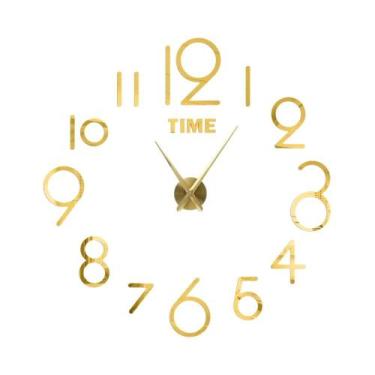 Imagem de Relógio de Parede Moderno 3D DIY - Quartzo, Acrílico e Espelho - Decor