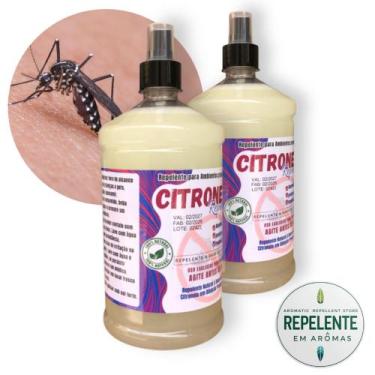 Imagem de Citronela Repelente - 2 Sprays de 1 Litro Pronto Uso para Ambientes - 
