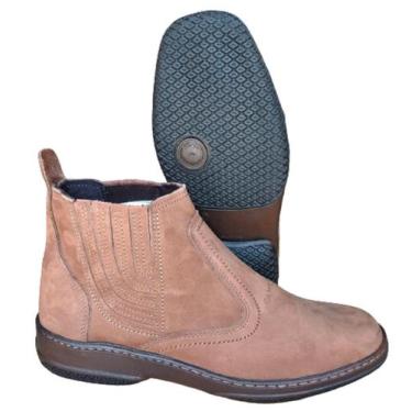 Imagem de Bota Casual Masculina Feminina Unisex Botinha Leve Estilo Country Trab