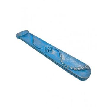 Imagem de Incensário Régua 27 cm Universal Azul Claro Resina - Lua Mística - 100