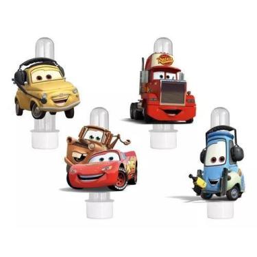 Imagem de 20 Tubetes 3d Personalizado Lembrancinha Carros - Barbara Utilidades