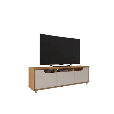 Imagem de Rack Para TV Jersey 1.60m 1 Gaveta Cedro/Off White - Casa D