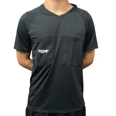 Imagem de Camisa Topper Arbitro Classics, P, Preto, Masculino