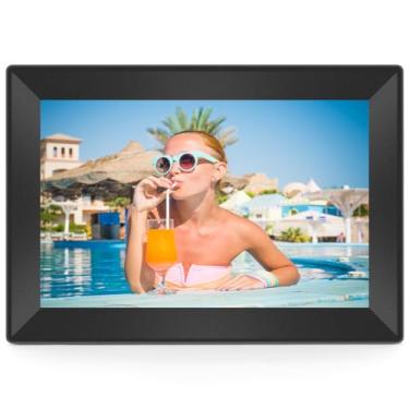 Imagem de Uhale Moldura digital para fotos digital WiFi de 10,1 polegadas, apresentação de slides, moldura digital IPS HD com 16 GB de armazenamento, presentes ideais para mulheres, homens, aniversário, família