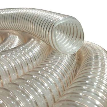 Imagem de Rolo de 10 Metros de Mangueira Vácuo Ar PU Cobreado 2 Polegadas Borrac