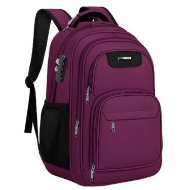 Imagem de Mochila Notebook Escolar Masculina Feminina Antifurto Com Saída USB Pr