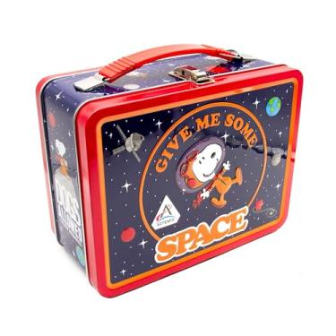 Imagem de AQUARIUS Peanuts Artemis Fun Box - Sturdy Tin Storage Box with Plastic Handle & Embossed Front Cover - Officially Licensed Peanuts Artemis Merchandise & Collectible Gift