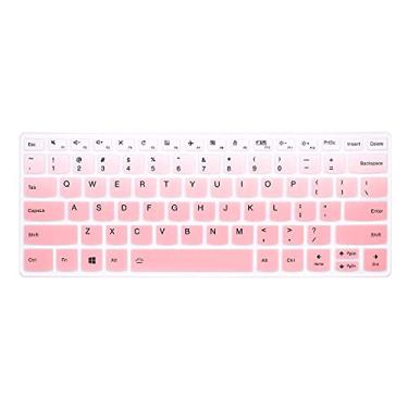 Imagem de MMDW Capa de teclado de silicone inglês para Lenovo Yoga C940 C740 35.6 cm |Yoga C930 930 920 35.3 cm |para Lenovo Flex 14 35.6 cm |Yoga 720 720S 730 33.8 cm |Yoga 730 39.6 cm |Yoga 7200S 730 33.8 cm