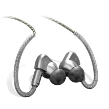 Imagem de SoundMAGIC Fones de ouvido com fio E90C com microfone – Fones de ouvido intra-auriculares com driver duplo coaxial, fones de ouvido HiFi estéreo, fones de ouvido IEM com cabo destacável para músicos