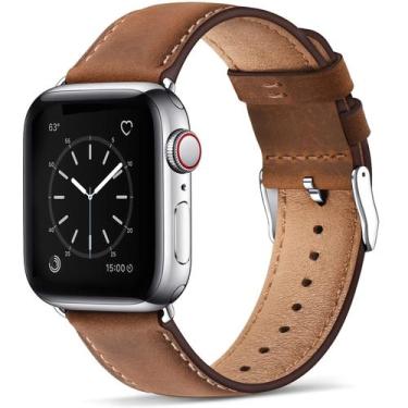 Imagem de Pulseira de relógio SUNFWR Leather 41 mm/40 mm/38 mm para Apple Watch