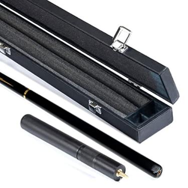 Imagem de Taco de taco, 1 peça de taco de sinuca de 144 cm com ponta de taco de 10 mm, taco de bilhar de fibra de carbono articulado 3/4, feito à mão para jogos de mesa de bilhar (tamanho: Pacote 2)