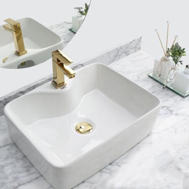 Imagem de Cuba De Cerâmica Para Banheiro 48x38x13 Cm