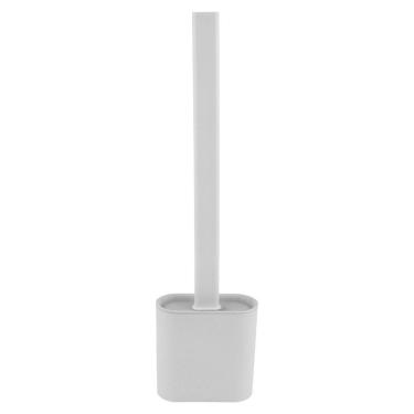 Imagem de Escova Sanitária Com Cerdas Em Silicone Alcança Cantos Branco